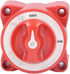 KIMISS Blue Sea Battery Switch, 350A Battery Switch 48VDC Knob Type Single Circuit Power Disconnect Isolator for Marine Boat Car Truck Trailer RV