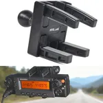 HYS Heavy Duty HF/VHF/UHF All Mode Portable QRP Transceiver Holder Mount with 1" Ball for Icom IC-705 MBA-2 MBA-5 FTM FTM-100 Kenwood DFK-3D Yaesu Motorola Midland Remote Head kit FM Radio