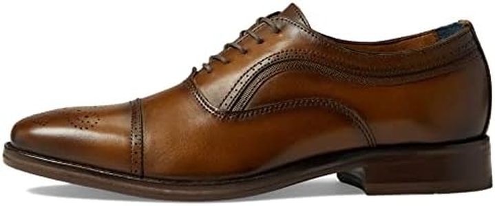 Johnston & Murphy Danridge Cap Toe Tan Full Grain 9.5 W (EE)