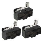 uxcell 3PCS Z-15GW22-B 1NO + 1NC Hinge Roller Lever Micro Action Switches