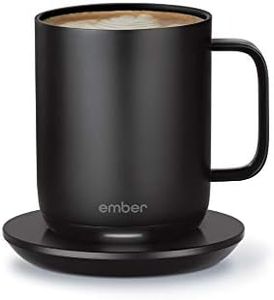 Ember Temperature Control Smart Mug 2-295 ml App-Controlled and Rechargeable Heated Coffee Mug with Intelligent LED Display, 1.5-hr Battery Life and Improved Design, Black