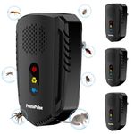 2024 Ultrasonic Pest Repeller, 4PCS Mouse repellenr, 3 Model Spider Repeller plug in Pest Control Efficient Against Mice, Rats, Mosquitoes, Spider, Cockroach, Moths, Ants Etc Harmless To Pets Human