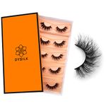 DYSILK Eyelashes Mink Lashes Fluffy - False Lashes 5 Pairs 6D Lashes Faux Mink Eyelashes Wispy Fluffy Natural Look False Eyelashes Long Lashes Pack Mink Lashes Soft Reusable Eye Lashes |Fluffy- 16mm