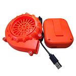 DC 6V Electric Blower, Mini Fan Blower, Powered Fan Portable for Mascot Head Inflatable Costume Cosplay Fancy Dress,Orange