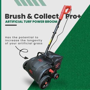 PRO PLUS Electric Artificial Grass Sweeper – Lawn Debris Cleaner