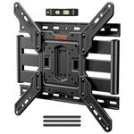 ELIVED Ultra Slim TV Wall Mount for Most 26-60 Inch TVs, Low Profile TV Mount, Full Moiton Wall Mount Bracket Swivel and Tilt, Max VESA 400x400mm, Holds up to 40 KG. Fits 16" Wood Studs EV3033