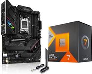 INLAND AMD Ryzen 7 7800X3D 8-Core16-Thread Desktop Processor Bundle with ASUS ROG Strix B650E-F Gaming WiFi AM5 (LGA1718) Ryzen 7000 Gaming Motherboard(DDR5, PCIe 5.0)