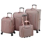 London Fog Newcastle 4 Piece Set, Rose Charcoal, Newcastle 4 Piece Set