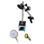 AB Tools Lever & Plunger Metric Dial Test Indicators & Magnetic Base DTI Gauge Clock