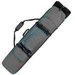 Winterial Rolling Expandable Snowboard and Ski Bag - Snowboard and Ski Bag with Wheels, Fits up to 2 Boards or 2 Sets of Skis, Expandable Main Compartment, Double Layered Water Resistant Interior