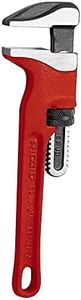 RIDGID 31400 Adjustable 12" Spud Wrench Plumbing Pipe Tool with Smooth, Narrow Jaws, 3/8" to 2-5/8" Pipe Capacity