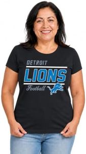 Lions Women's NFL Gameday T-Shirt - Black, Medium