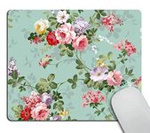 Wasach Beautiful Flowers Like Sleeping Princess Rectangle Mouse Pad Show Love to Your True Love Mouse pad - Vintage Floral Flowers Pattern