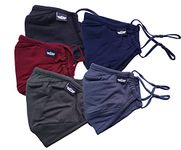 5-Pack Reusable Fabric Cloth Face Mask Adjustable Bamboo Breathable Washable Mask with Filters included (5-Pack)