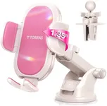 TORRAS Pink Phone Holder for Car【Embrace Your Girly Girl】 Car Phone Mount for Women, Cute Car Phone Holder for Dashboard/Vent/Windshield, Cell Phone Car Mount for iPhone/Pro Max/Thick Case