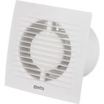 LIRAST Ø 100mm / 4 inch White Bathroom Fan - Ventilator for Bath Kitchen Toilet - Extractor Fans