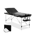 Zenses Massage Table Black 60cm Por