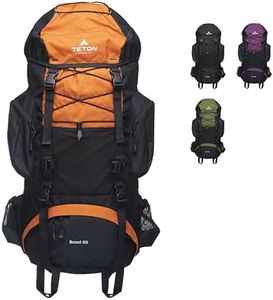 TETON Sports Scout Internal Frame Backpack, Burnt Orange, 55L