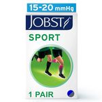 JOBST Sport Knee High - The Graduated Compression Socks for Sports Lovers - Sport 15-20 mmHg Compression - For Women and Men Design, Royal Blue, Extra Large