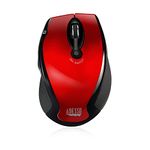 Adesso M20R WRLS Ergo Optical Mouse 6 Buttons Red