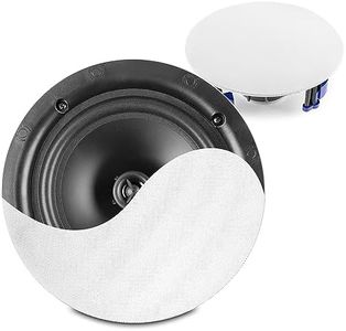 Power Dynamics PD NCBT6 Wireless Bluetooth Ceiling Speakers - 6.5 Inch Active Bluetooth Ceiling Speaker System with Built-in Amplifier - Ideal for Home Audio & Multi-Room Sound System