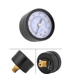 Pressure Gauge, 1/8"NPT, 0-160 PSI, 0-10 Bar, Mini pressure Gauge Manometer for Fuel Air Oil Water