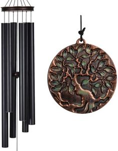 Vanquer Large Wind Chimes for Outside Deep Tone - 46'' Wind Chimes Outdoor Clearance, Windchimes Outdoors, Memorial Wind Chimes, Sympathy Gift, Patio, Home Décor (46" Tree of Health)