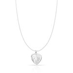 Anayra Fine Silver Jewellery 925 Sterling Silver Heart Locket For Women- Sterling Silver & Stunning Shine Locket With Chain For Women Unique Gift For Women | Hallmark Certified