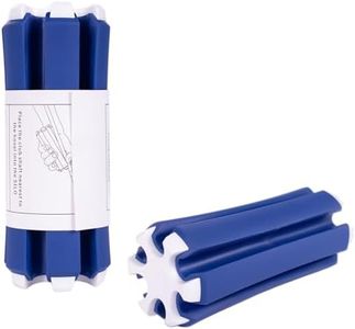 Golf Club Holder, Golf Club Organizer Support Stand, Cylindrical Holder for 6 Golf Club, Easy-Access Golfing Accessory with Strap, Reduces Clutter in Golf Bag (Blue and White)