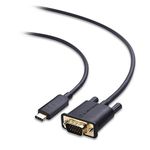 Cable Matters USB C to VGA Cable (USB-C to VGA Cable) 1.8m - Thunderbolt 3 Port Compatible for MacBook Pro, Dell XPS 13/15, HP Spectre x360, Surface Book 2, Lenovo Yoga 910 & More