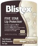 Blistex Five Star Lip Protection Balm, 0.15 Ounce – Wind & Water-Resistant Lip Care, Broad Spectrum SPF 30 Sun Protection, Soothes Cold Chapped Lips, Hydrating Lip Treatment, Holds in Moisture