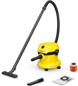 Kärcher WD 2 Plus Wet & Dry Vacuum Cleaner – 12L, 1000W, Yellow