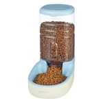 Amazon Basics Automatic Gravity Food Feeder | Non-Toxic Plastic Material | 3.8 L Food Dispenser | Pet Food Dispenser for Dogs, Cats, Puppies & Kittens (White)
