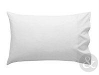 Linens Limited 100% Egyptian Cotton 200 Thread Count Housewife Pillow Cases, White, Pair