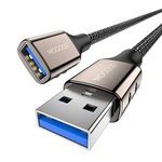 MOGOOD USB 3.0 Extension Cable 1M, USB A Male to A Female Extender, Supports 5Gbps High Speed Data Transfer, USB Extender Cord Compatible with lights, PC, laptop, tablet, Macbook