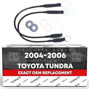 Tailgate Cable Compatible with 2004-2006 Toyota Tundra - OEM Replacement 65770-0C040, 65770-0C050, Left & Right
