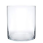 Royal Imports Flower Glass Vase Decorative Centerpiece for Home or Wedding - Cylinder Shape, 8" Tall, 6" Opening, Clear