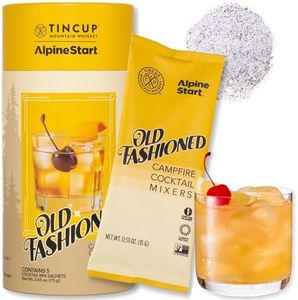 Alpine Start Campfire Cocktail Mixers - Bitters and Individual Powder Mix for Bourbon Spirits, Mocktails and Non Alcoholic Whiskey Drinks - Cherry Flavoring (2.65 OZ)5 Packets (Old Fashioned)