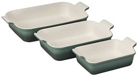 Le Creuset Stoneware Heritage Set 3 Rectangular Dishes, Artichaut