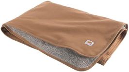 Carhartt Pet Blanket | 59.5"x45.5" | Carhartt Brown | Reversible Pet Blanket with Water Repellent Coating