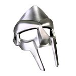 HugOutdoor Mf Doom Mask Medieval Gladiator Slayer Helmet Warrior Roman Gladiator Cosplay Costume Prop Halloween Party Mask (A-311)