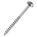 Trend Pocket Hole Screws for Softwoods, 63mm Long, Pack of 200, Coarse Self-Cutting Threaded Square Drive Screws, PH/8X63/200C