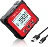 Digital Angle Finder Magnetic Table Saw Angle Finder Tool - Digital Inclinometer -4 of 90 Degree Finder Angle Cube Digital Protractor Bevel Gauge for Woodworking Micro Jig