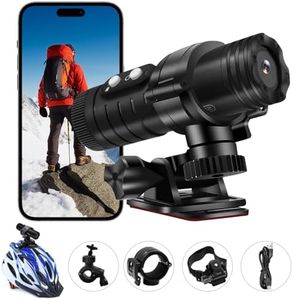 Nisanmoon Caméra Sport WiFi, Caméra Moto HD 1080P Mini Caméra d'action WiFi, Caméra Cachée Sport WiFi, Caméra Sport Casque supportant la Connexion WiFi et 7 Heures d'Enregistrement en Extérieur