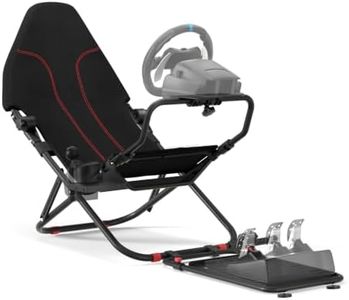 DIWANGUS Foldable Racing Simulator Cockpit with Seat, No TV Mount