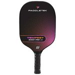 Paddletek Tempest Wave Pro V3 Pickleball Paddle | Professional Pickleball Paddles with Polymer Honeycomb Core, ICED Carbon Fiber Surface, Tempest SRT Core & High Tack Performance Grip | USAPA Approved