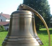 5" Solid Antique Brass Bell Quality Marine Wall Mounted Ship Hanging Bell Perfect for Dinner, Indoor, Outdoor, School, Bar, Reception, Last Order & Church by The Metal Magician