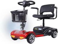 Portable Mobility Scooter, Electric Mobility Device, Airline Friendly Mobility Chair, 20 KM Removable Battery, Reflectors, Basket, Headlight, 250W Powerful Motor, Flip Up Arm Rest New