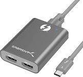 SABRENT Thunderbolt 3 to Dual HDMI 2.0 Display Adapter | up to 4K Resolution at 60Hz for Both Screens | for Windows or Mac | Screw-in Detachable Cable Thunderbolt Cable Included (TH-S3H2)