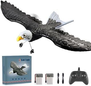 Yasola RC Plane,Remote Control Eagle Airplane Toy,2CH RTF 2.4Ghz Aircraft Flying Bird with 2 Batteries & Propeller 6-axis Gyro Stabilizer,Easy Fly for Beginners Boys Kids